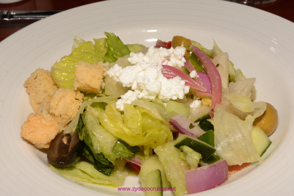 022: Carnival Glory, Day 3 MDR Dinner - Greek Salad