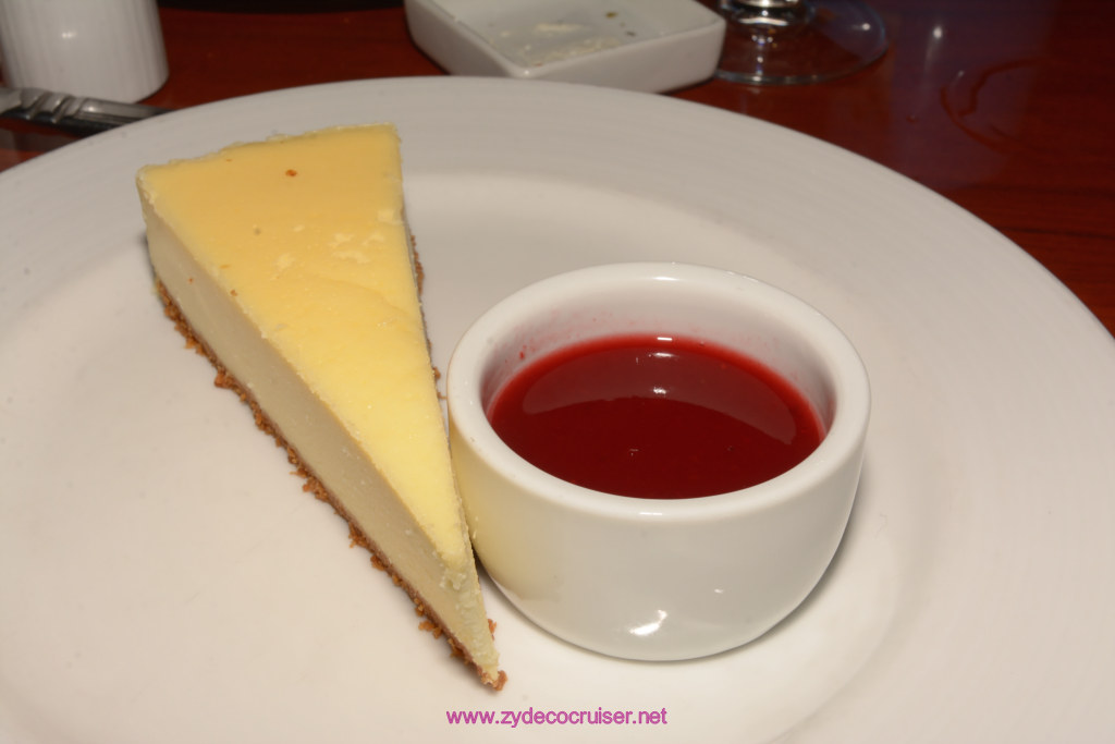 024: Carnival Glory, Day 3 MDR Dinner - Cheese Cake
