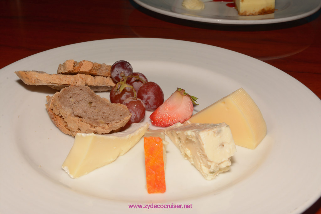 025: Carnival Glory, Day 3 MDR Dinner - Cheese Plate