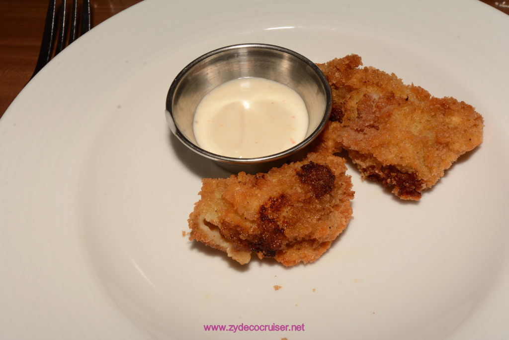 147: Carnival Horizon Cruise, Sea Day 1, MDR Dinner, Fried Oysters