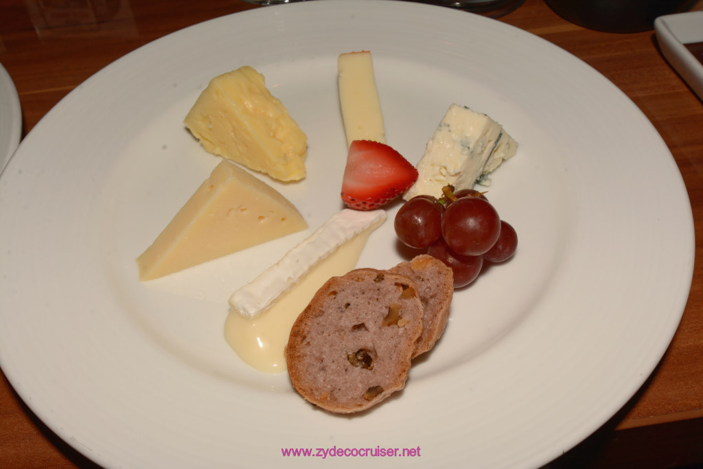 051: Carnival Horizon Cruise, Sea Day 2, MDR Dinner, Cheese Plate