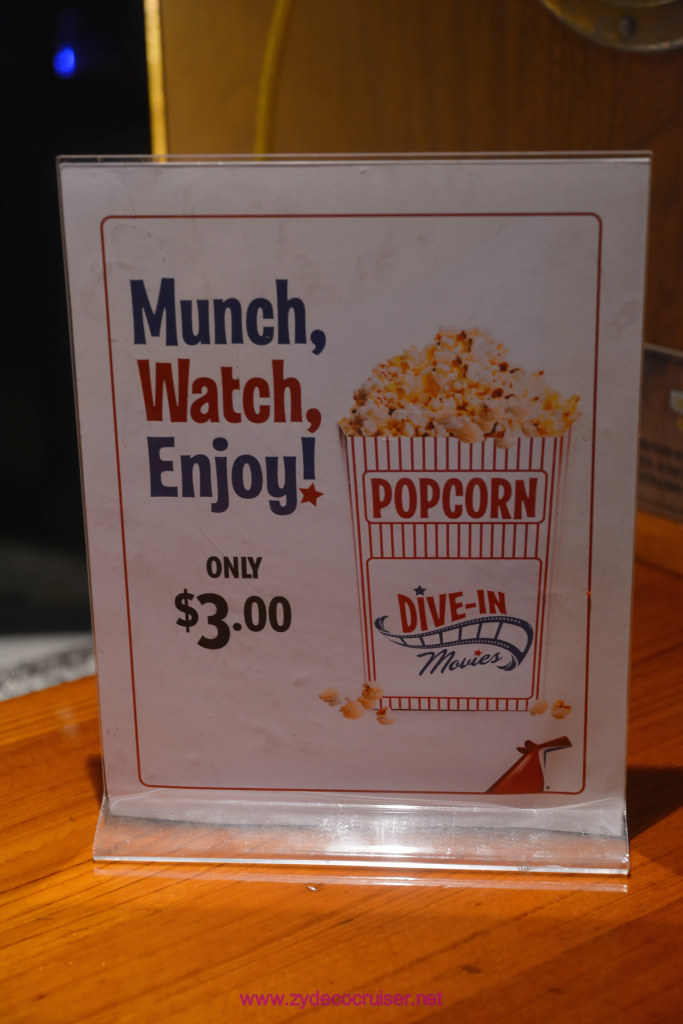 115: Carnival Horizon Cruise, Aruba, Dive-In Movie Popcorn $3.00