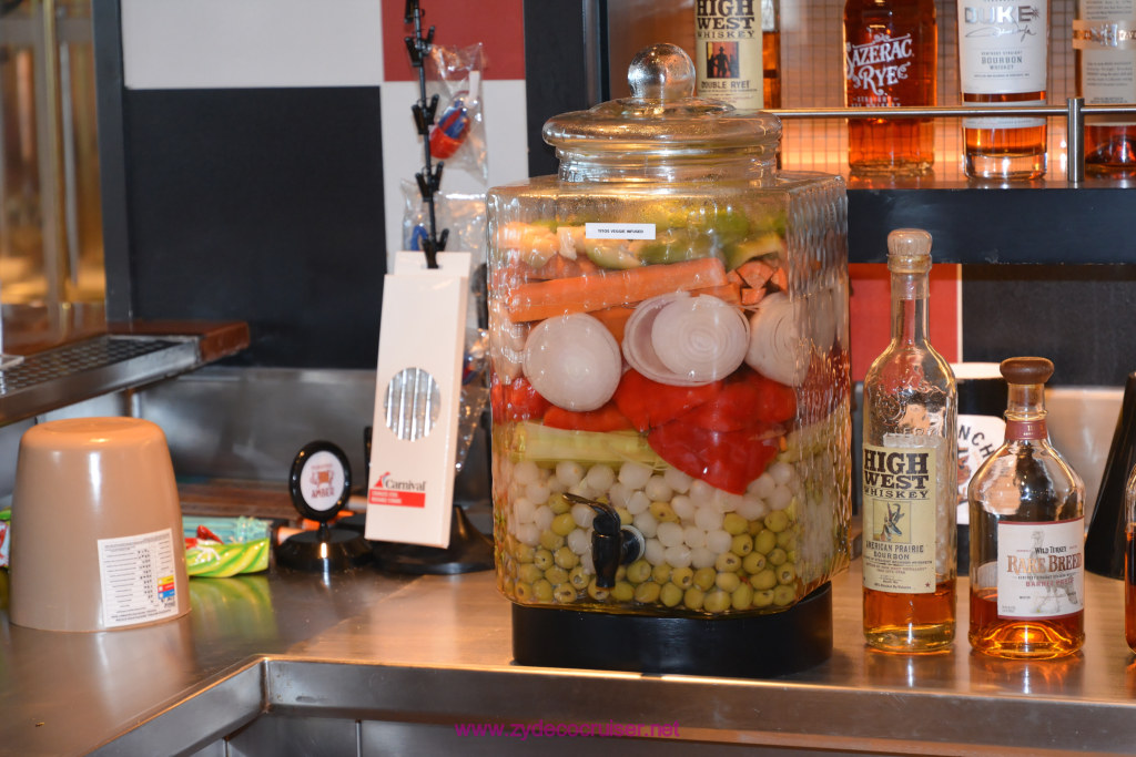 002: Carnival Horizon Cruise, Sea Day 3, Pig and Anchor, Veggie Infused Tito's Vodka