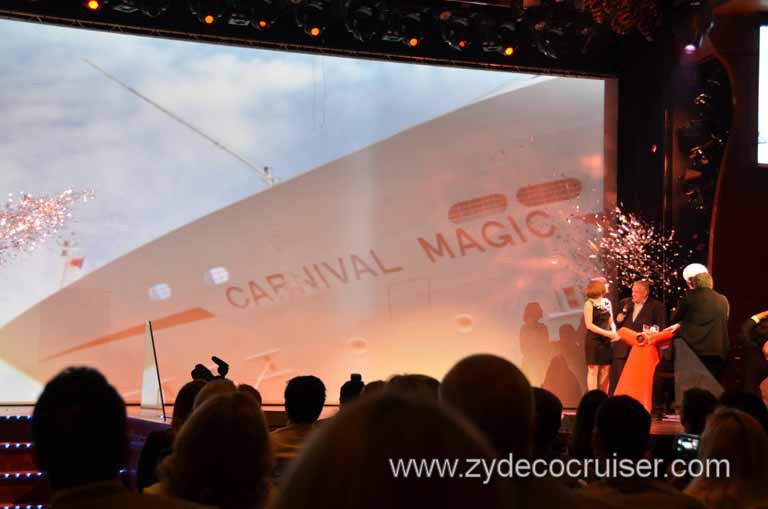 293: Carnival Magic Inaugural Cruise, Grand Mediterranean, Venice, Naming Ceremony, 