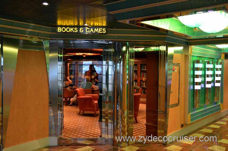 040: Carnival Magic Inaugural Cruise, Sea Day 1, Books and Games (Library)