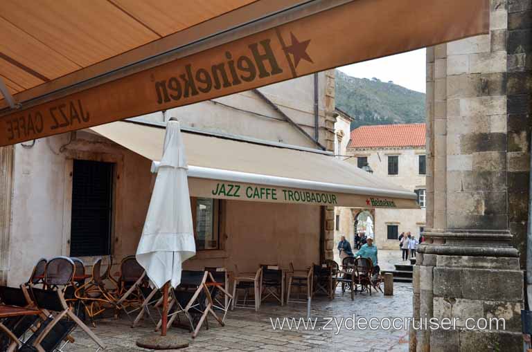 274: Carnival Magic, Inaugural Cruise, Dubrovnik, Old Town, Jazz Caffe Troubadour
