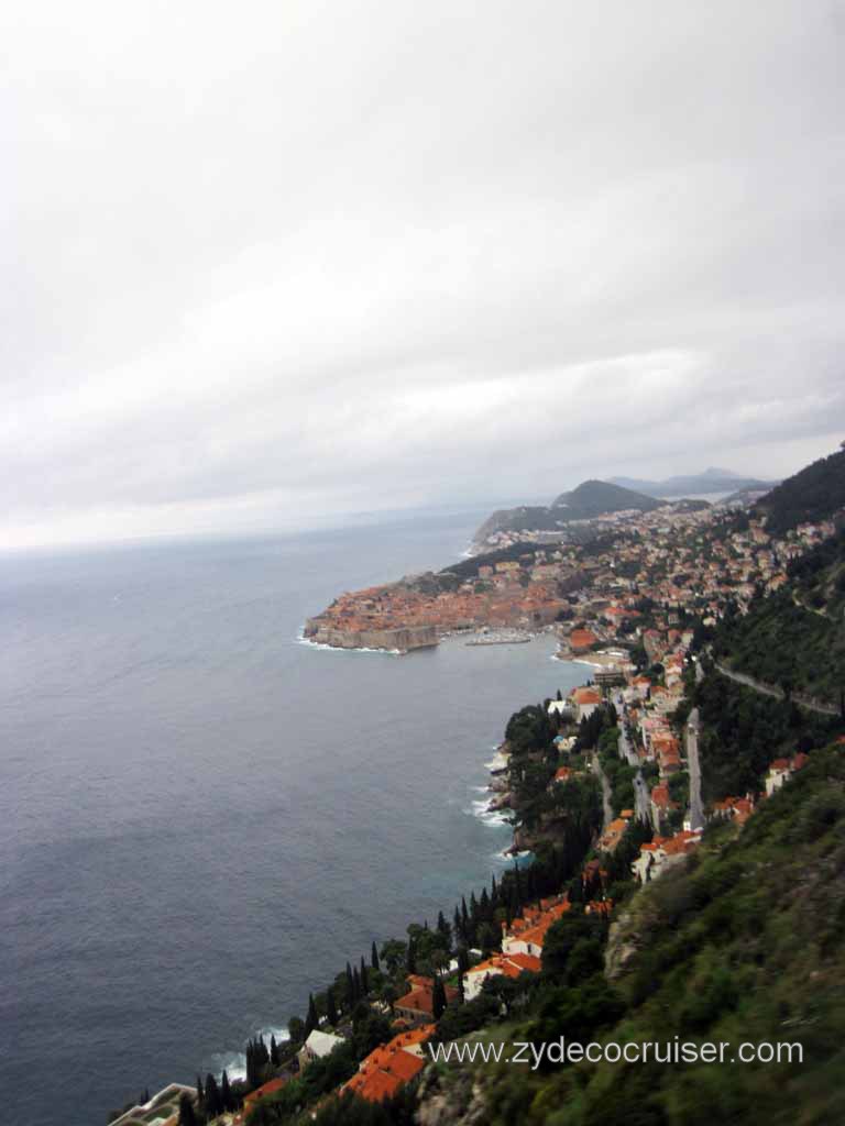 016: Carnival Magic, Inaugural Cruise, Dubrovnik, looking back at Old Town, 