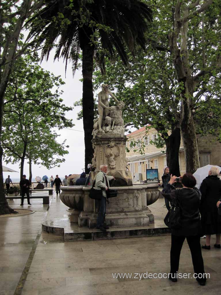138: Carnival Magic, Inaugural Cruise, Dubrovnik, Old Town, Pan and Nymph Statue, near Pile Gate