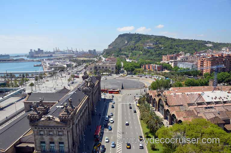 187: Carnival Magic, Grand Mediterranean, Barcelona, View from top of Columbus Monument