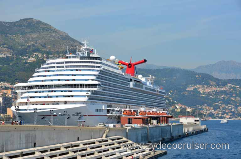 284: Carnival Magic Grand Mediterranean Cruise, Monte Carlo, Monaco, There she is!