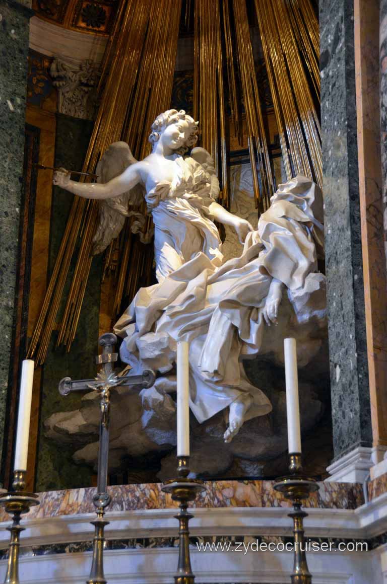 174: Carnival Magic, Rome, Angels and Demons Tour, Church of Santa Maria della Vittoria - FIRE, Ecstasy of St. Teresa