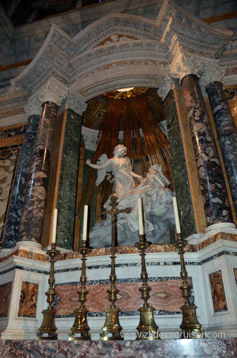 177: Carnival Magic, Rome, Angels and Demons Tour, Church of Santa Maria della Vittoria - FIRE, Ecstasy of St. Teresa 