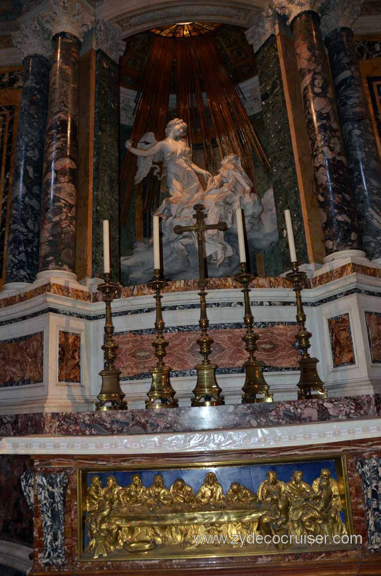 188: Carnival Magic, Rome, Angels and Demons Tour, Church of Santa Maria della Vittoria - FIRE, Ecstasy of St. Teresa