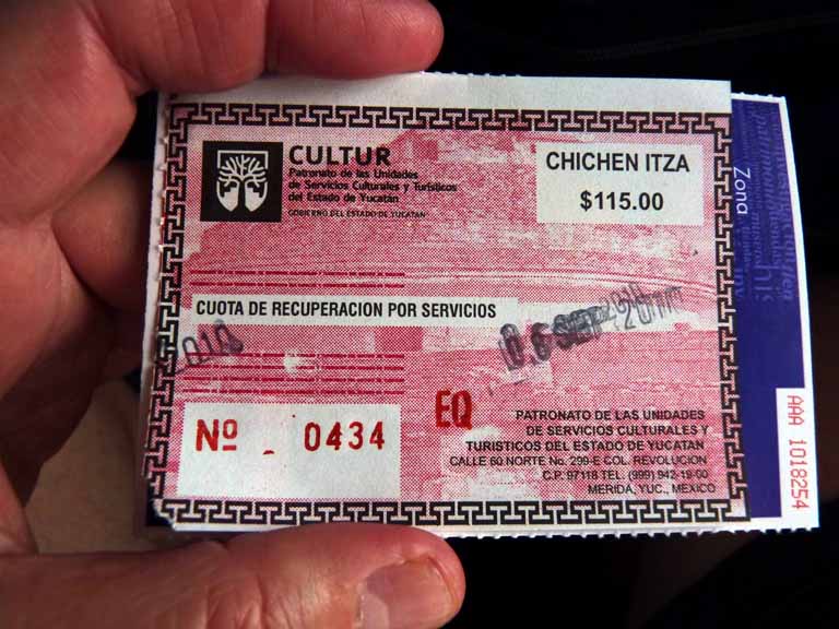 020: Carnival Triumph, Progreso, Chichen Itza, or was this the admission ticket?