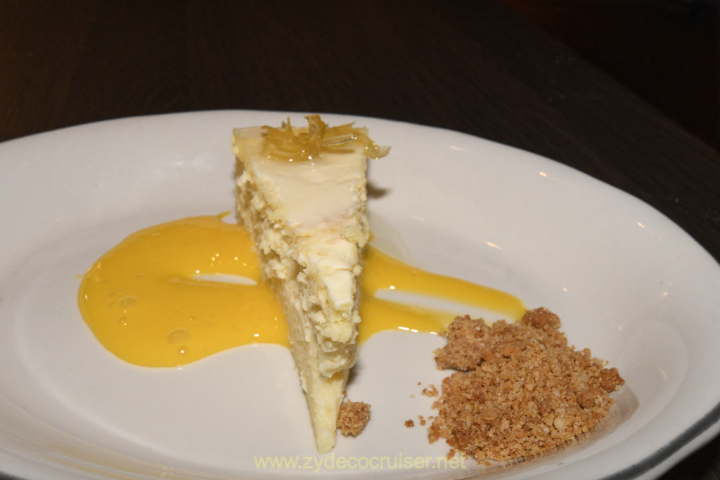 034: Celebrity Infinity Antarctica Cruise, Tuscan Grille, Limoncello Cheese Cake