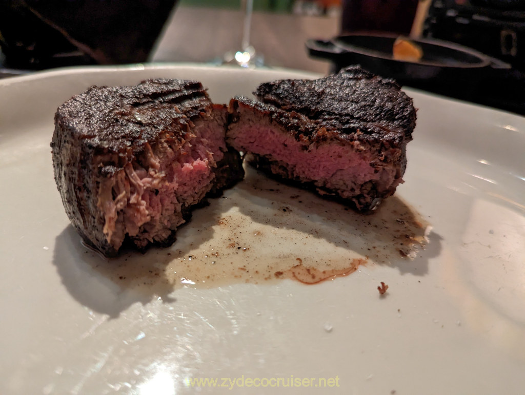 032: Celebrity Infinity Antarctica Cruise, Tuscan Grille, Broiled Filet Mignon