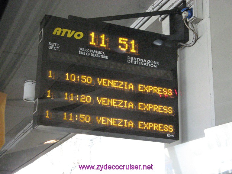 010: The Express bus from Venice Marco Polo airport to Piazzale Roma, Venice