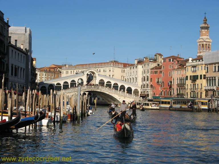061: Carnival Freedom Inaugural, Venice, Rialto Bridge, Gondola