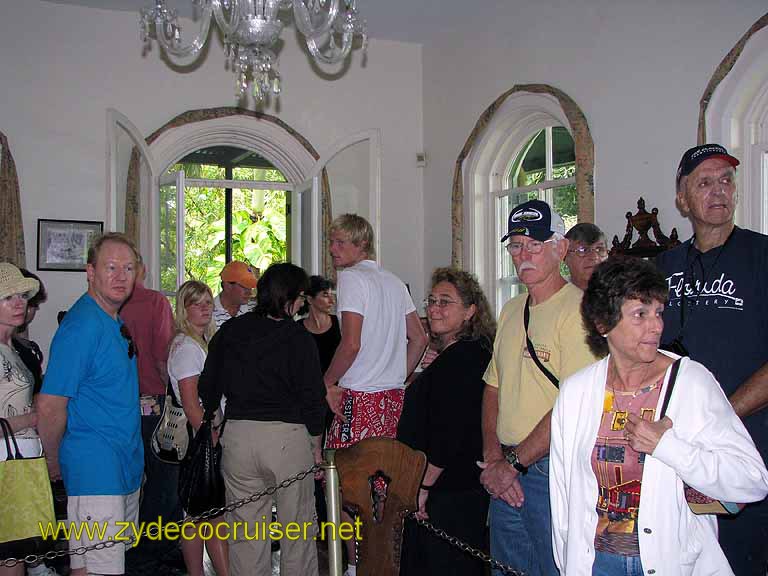 052: Carnival Freedom - Key West - Hemmingway Home - Tour Group