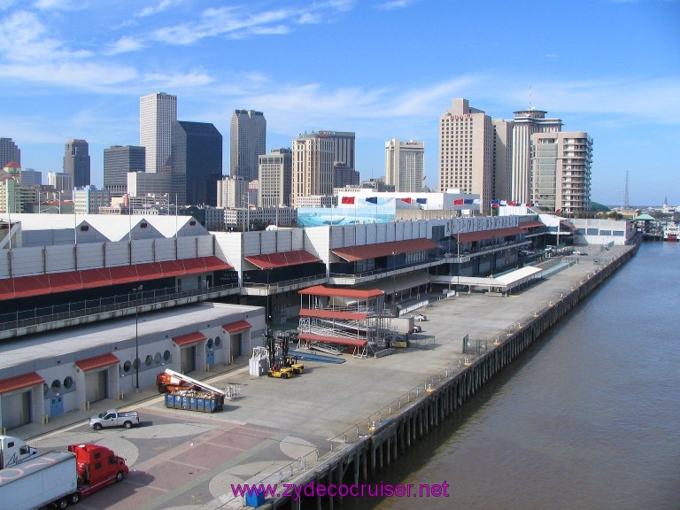 New Orleans, Erato Street Cruise Terminal, Riverwalk Mall and Downtown New Orleans
