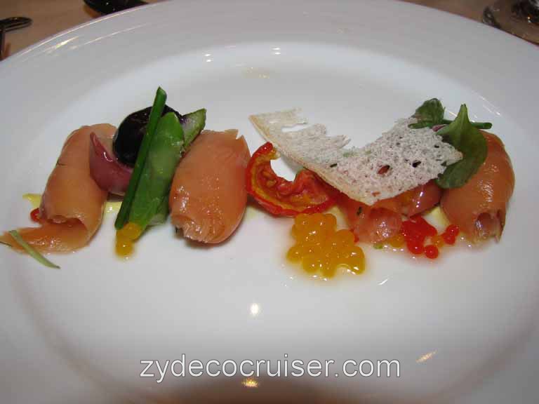 Cured Salmon and Candied Tomato, Carnival Splendor