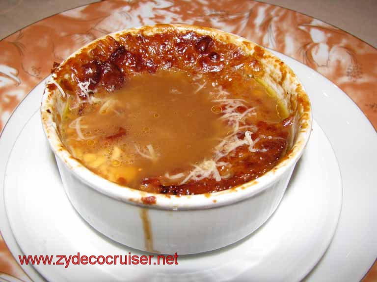 French Onion Soup, Carnival Splendor