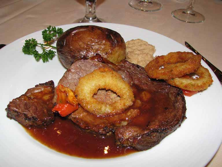 Tender Roasted Prime Rib of American Beef au jus, Carnival Splendor