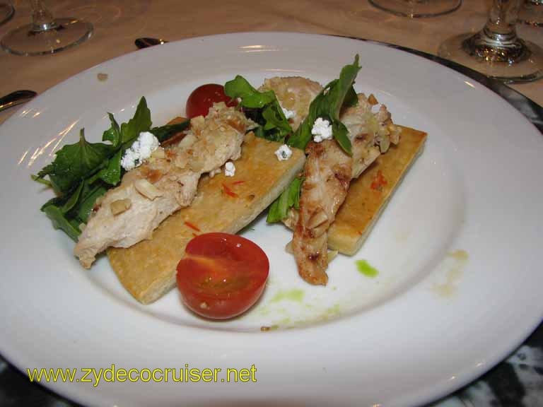 Nutty Chicken Tenderloin on Fatoush Salad, Carnival Splendor