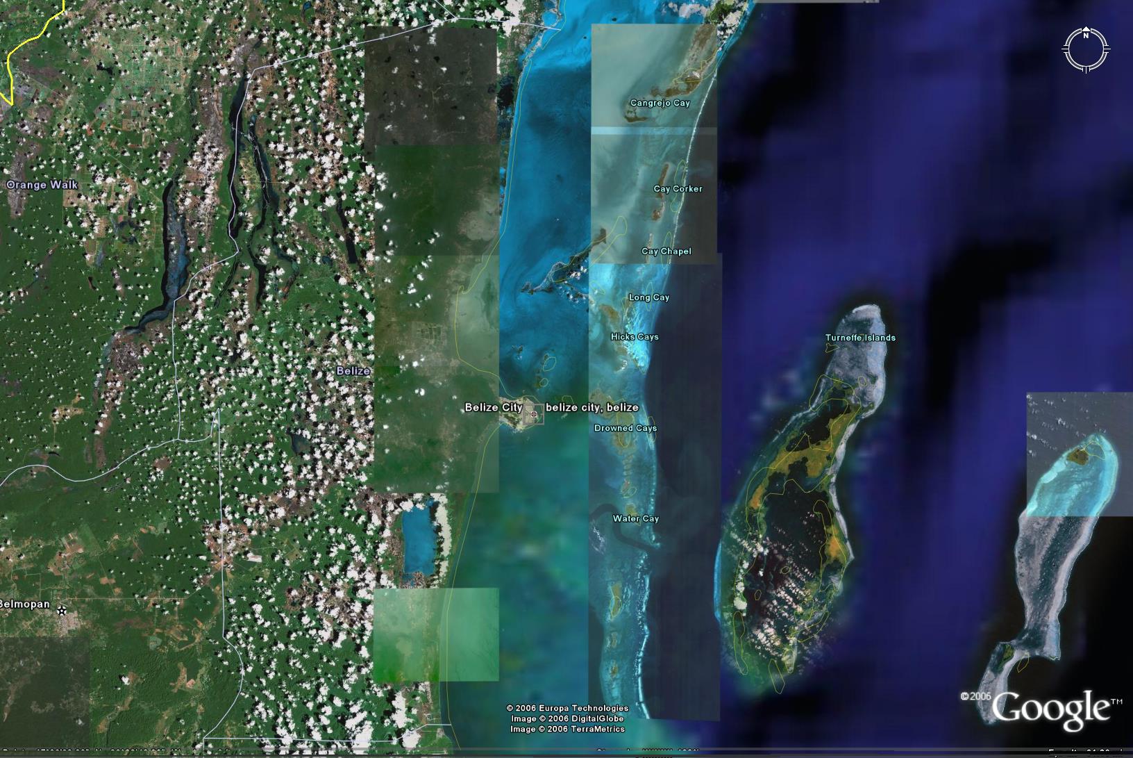 Google Maps - Belize