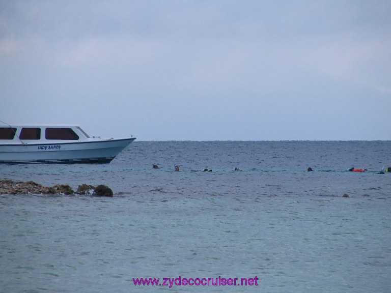 Snorkeling from the beach - Geoff's Caye, Belize