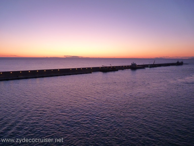3303: Carnival Dream, Mediterranean Cruise, Civitavecchia, Sunset