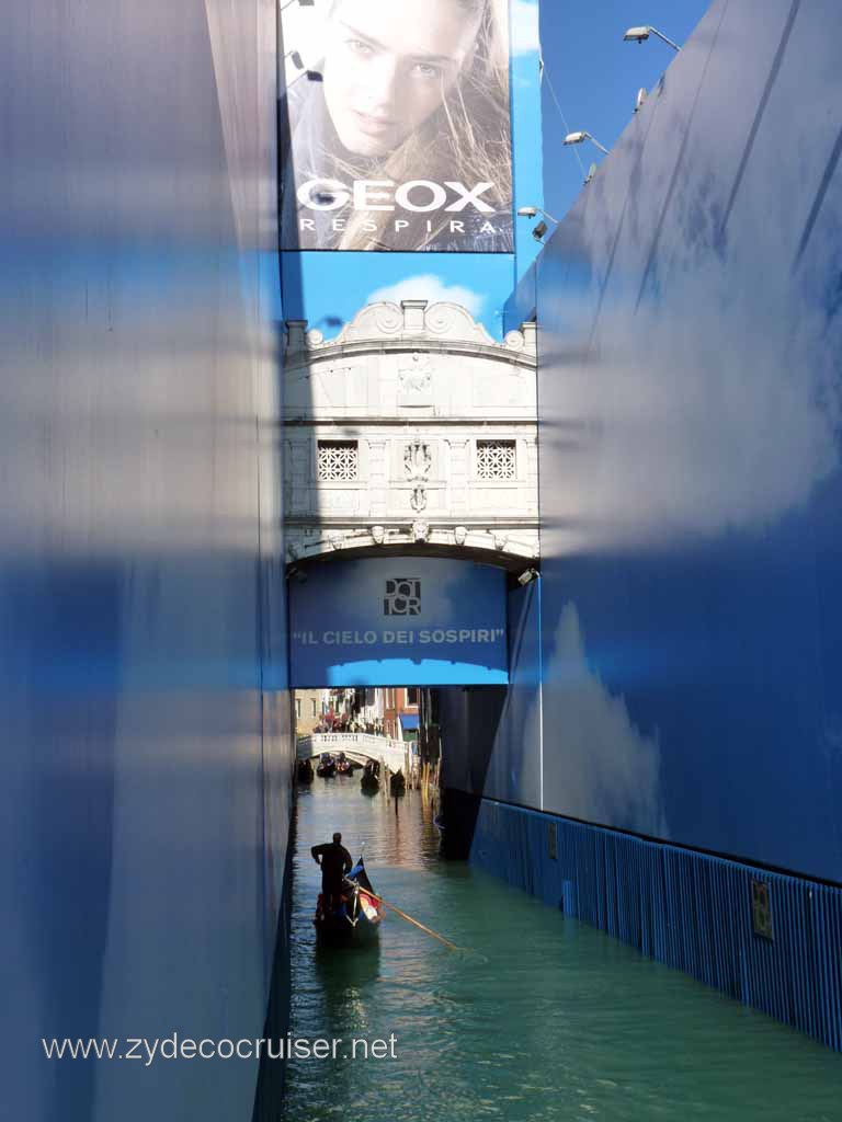 4538: Carnival Dream - Venice, Italy - Bridge of Sighs and Gondolas