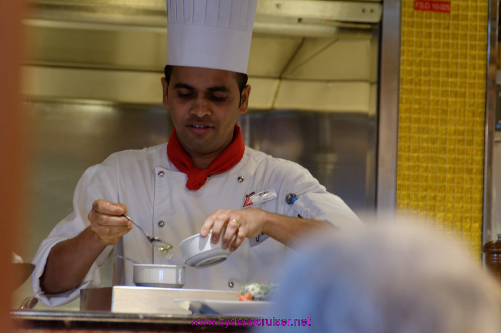 034:Carnival Freedom Reposition Cruise, Sea Day 3, Sun King Steakhouse Cooking Demonstration