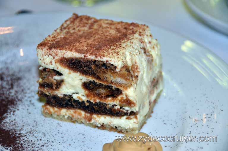 032: Carnival Magic, Main Dining Room Menus and Food Pictures, Dinner, Tiramisu
