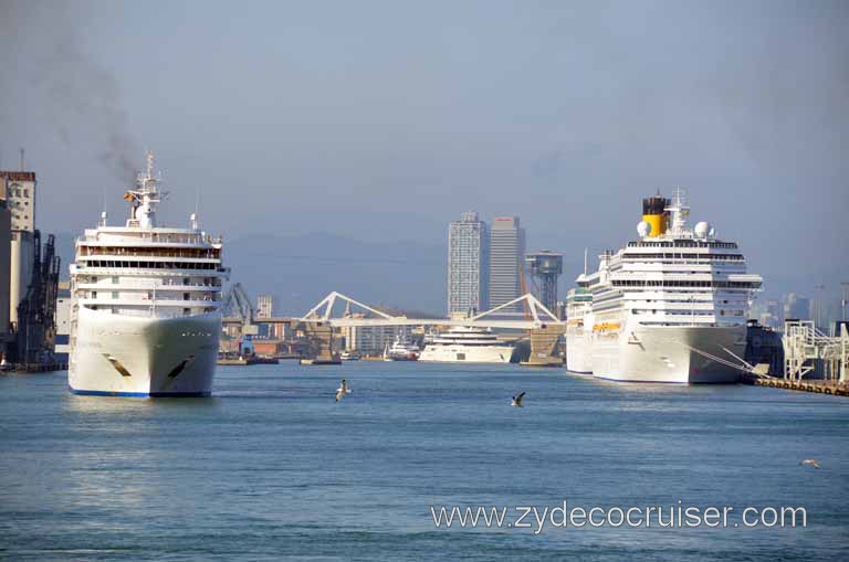 251: Carnival Magic, Grand Mediterranean, Barcelona, Leaving Barcelona