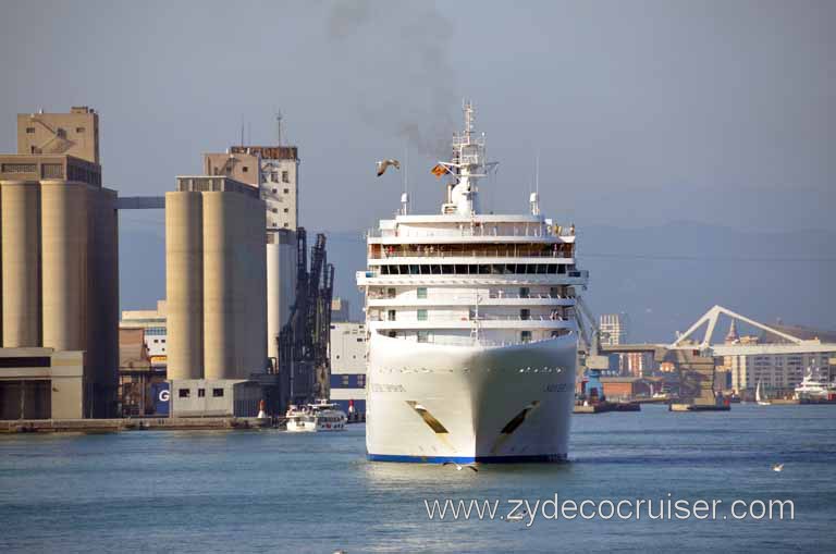 252: Carnival Magic, Grand Mediterranean, Barcelona, Leaving Barcelona