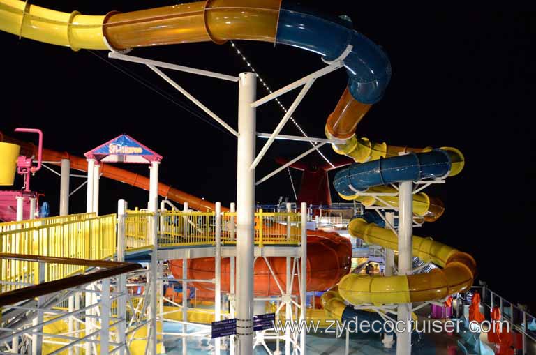 275: Carnival Magic, Grand Mediterranean, Barcelona, Carnival Magic at Night, Waterworks