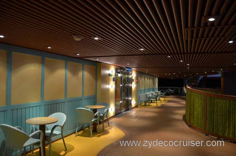 285: Carnival Magic, Grand Mediterranean, Barcelona, Carnival Magic at Night, Bandstand Area