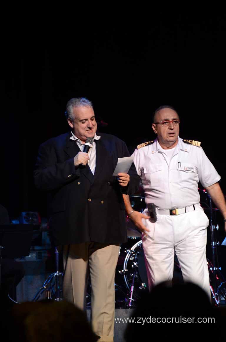 111: Carnival Magic, Mediterranean Cruise, Sea Day 2, Past Guest Party, and the winner is?