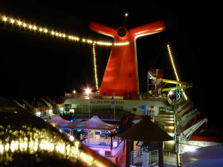 200: Carnival Sensation, Port Canaveral - Lido at Night