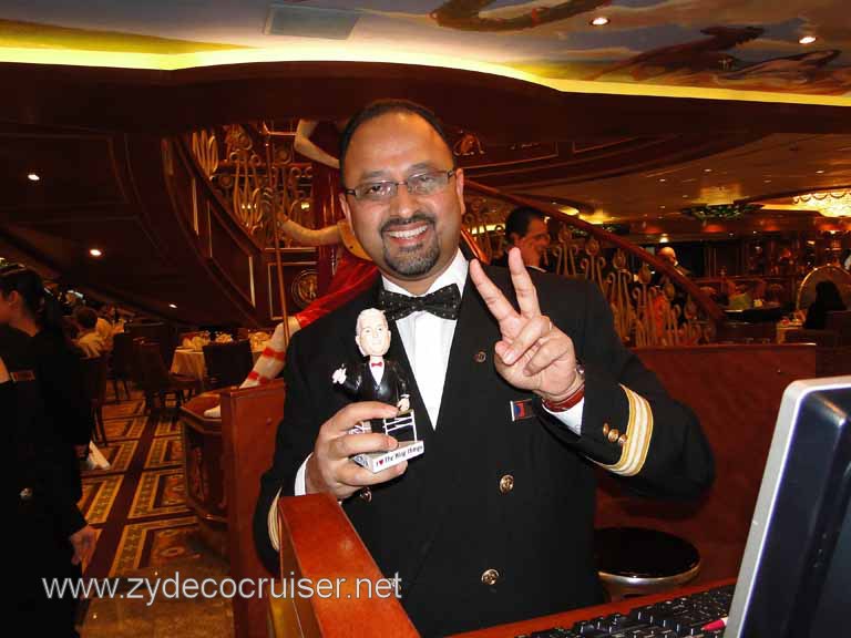 141: Carnival Spirit, Inside Passage, Maitre d' ? and John BobbleHeald