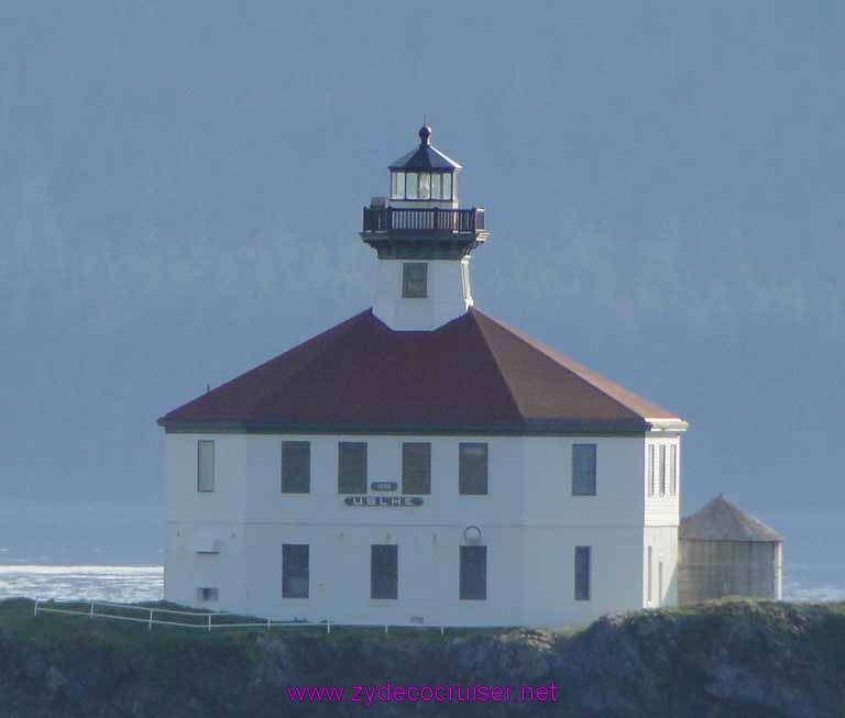 216: Carnival Spirit, Skagway, Alaska - Eldred Rock Lighthouse - Lynn Canal - the oldest original Alaskan Lighthouse Building