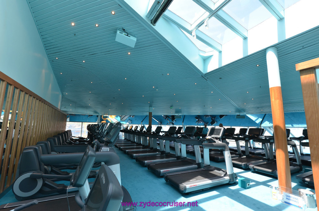 273: Carnival Sunshine Cruise, Barcelona, Embarkation, Gym, 