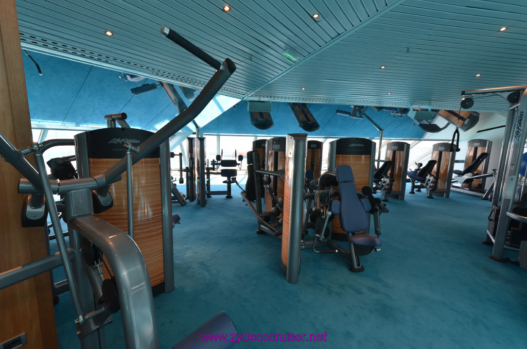 277: Carnival Sunshine Cruise, Barcelona, Embarkation, Gym, 