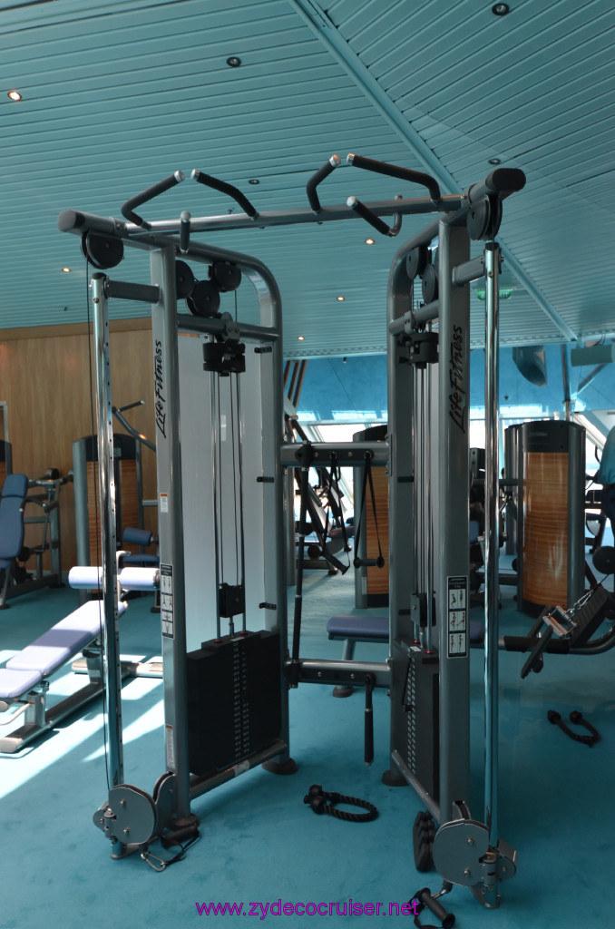 282: Carnival Sunshine Cruise, Barcelona, Embarkation, Gym, 