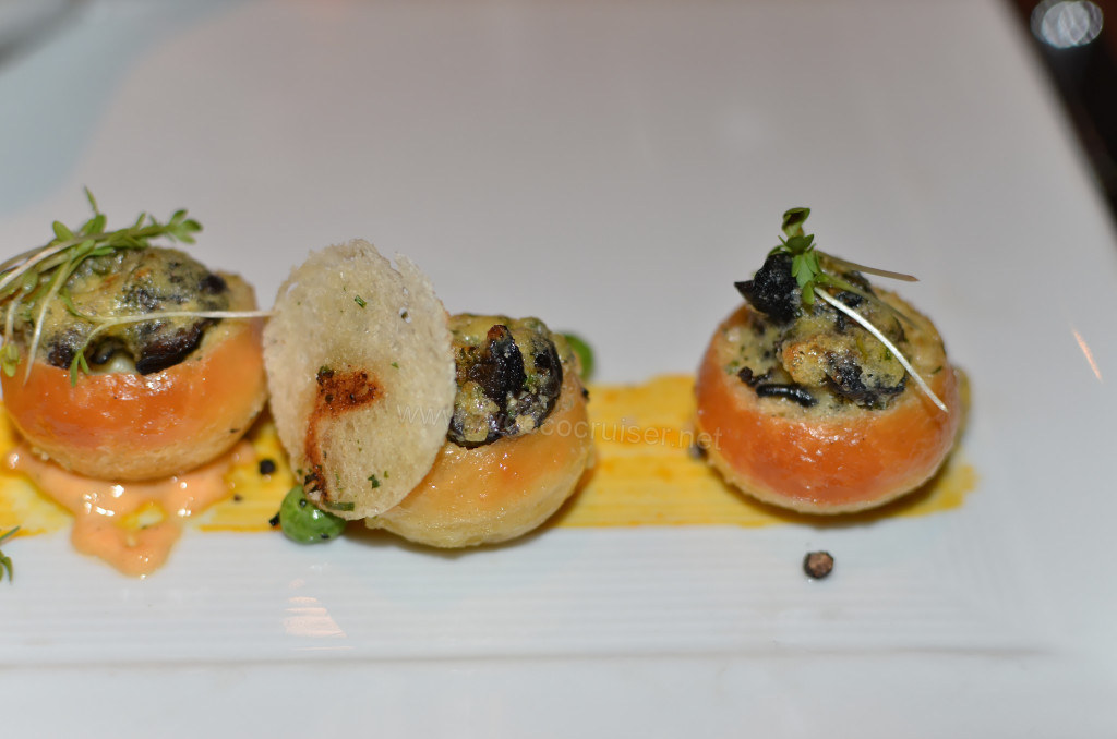 301: Carnival Sunshine Cruise, Civitavecchia, Fahrenheit 555 Steakhouse, Escargot Bourguignonne, 