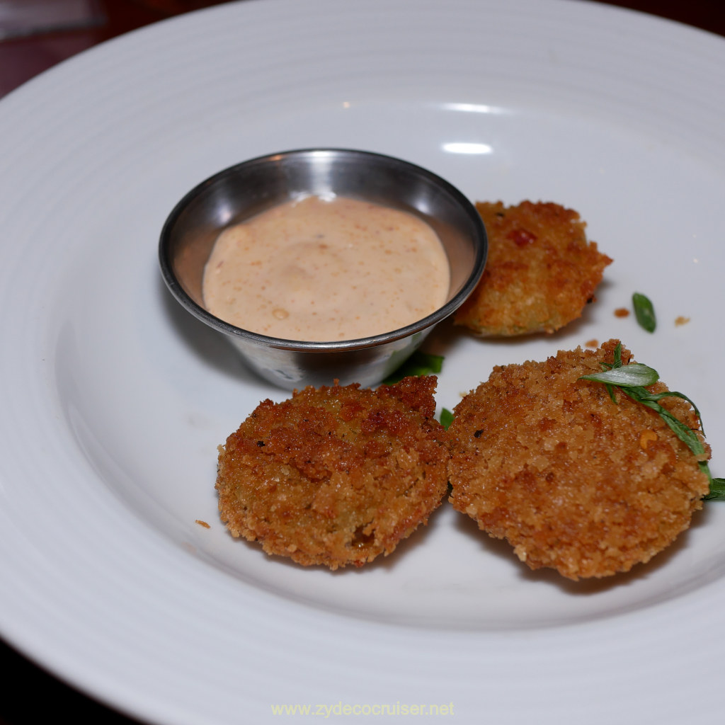 004: Carnival Valor Christmas Cruise, Progreso, MDR Dinner, Fried Tomatoes