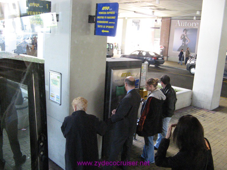 011: Buying tokens for the Express bus from Venice Marco Polo airport to Piazzale Roma, Venice